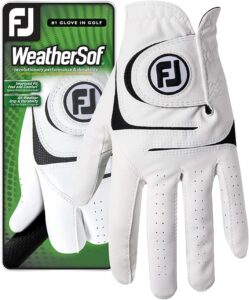 Unparalleled comfort and grip: footjoy mens weathersof golf glove (white)
